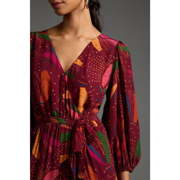 Anthropologie X Farm Rio Wrap Jumpsuit Multicolor Size XL - Picture 5 of 12